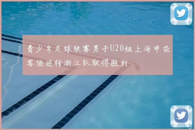 青少年足球联赛男子U20组上海申花客场逆转浙江队取得胜利