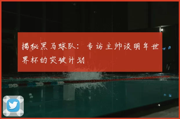 揭秘黑马球队：专访主帅谈明年世界杯的突破计划